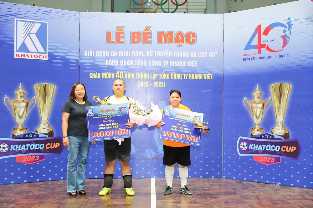 Bế mạc Giải bóng đá mini nam nữ truyền thống và Cup 40+ Khatoco - Ảnh 8.