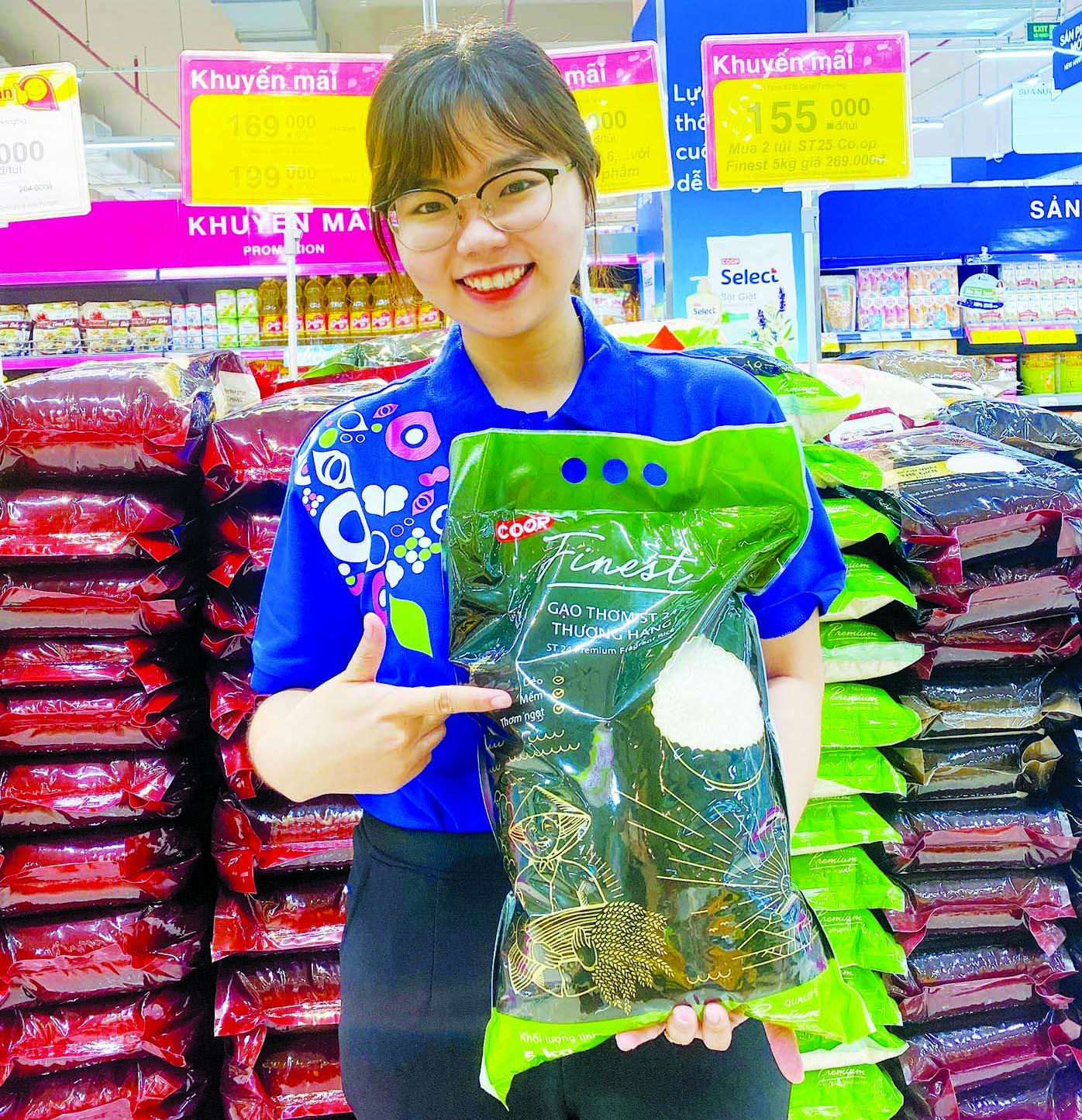 Siêu thị bán gạo giá bình ổn