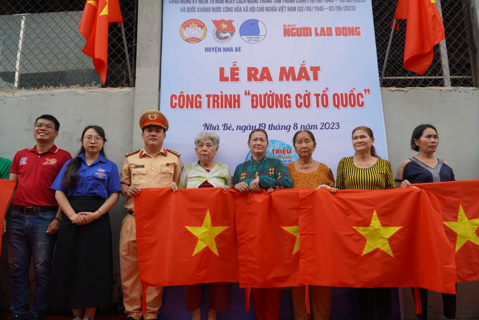 Khánh thành Đường cờ Tổ quốc tại huyện Nhà Bè