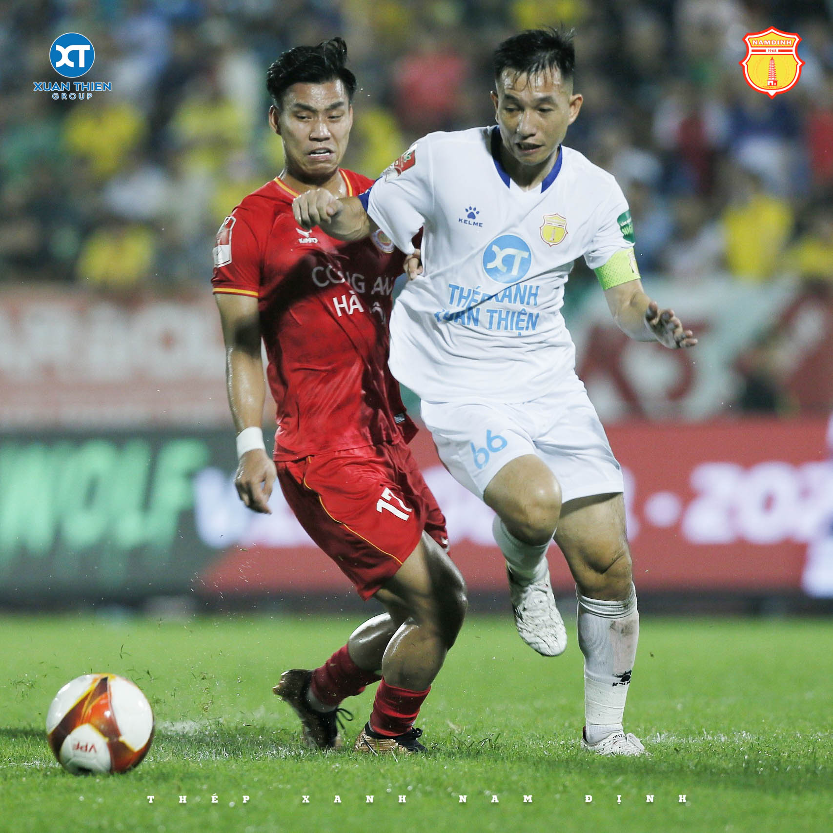 Thắng ở ph&uacute;t b&ugrave; giờ, C&ocirc;ng an H&agrave; Nội trở lại ng&ocirc;i đầu V-League 2023 - Ảnh 4.