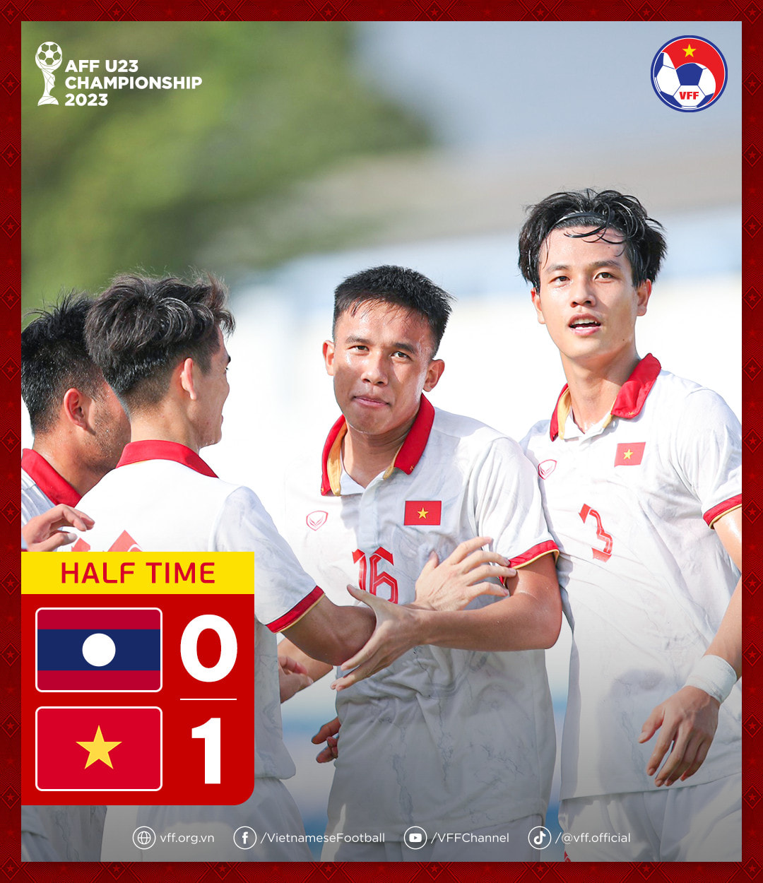 Vượt qua L&agrave;o, U23 Việt Nam rộng cửa v&agrave;o b&aacute;n kết Giải U23 Đ&ocirc;ng Nam &Aacute; 2023 - Ảnh 3.