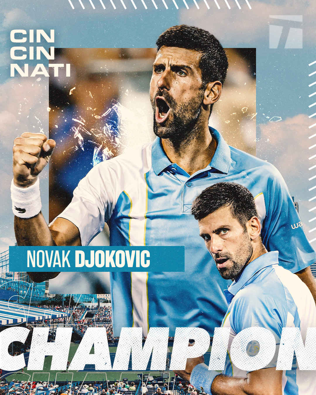 Djokovic ngược d&ograve;ng đ&ograve;i nợ Alcaraz, lần thứ 3 v&ocirc; địch Cincinnati Masters - Ảnh 2.