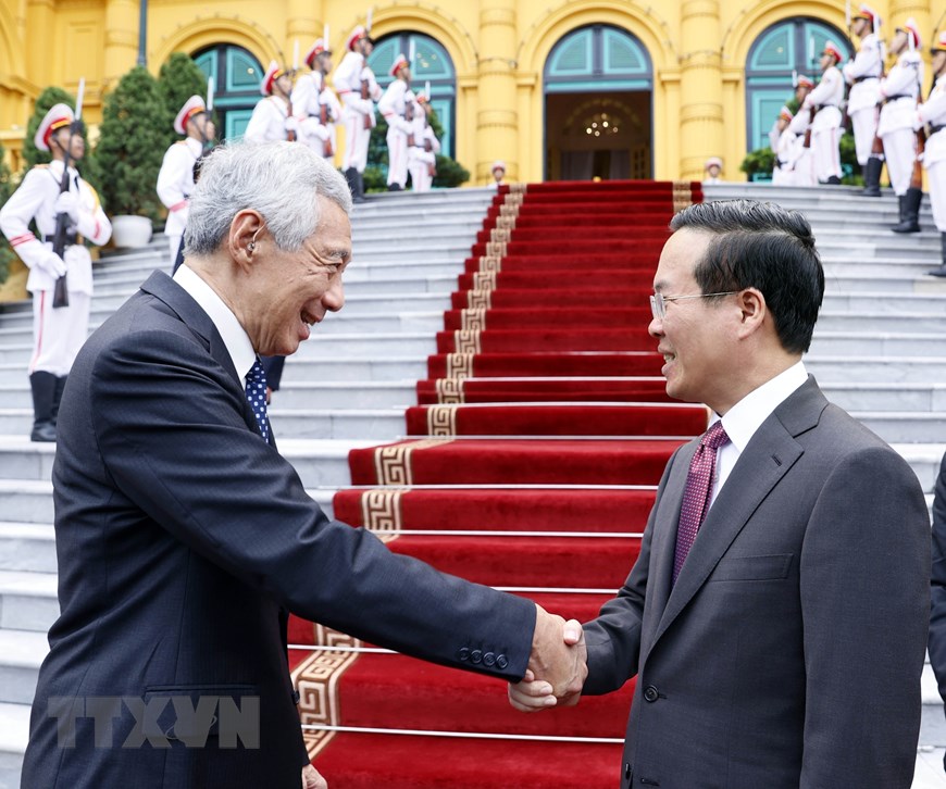 Chủ tịch nước: Chuyến thăm của Thủ tướng L&yacute; Hiển Long tạo động lực mới quan hệ Việt Nam - Singapore - Ảnh 3.