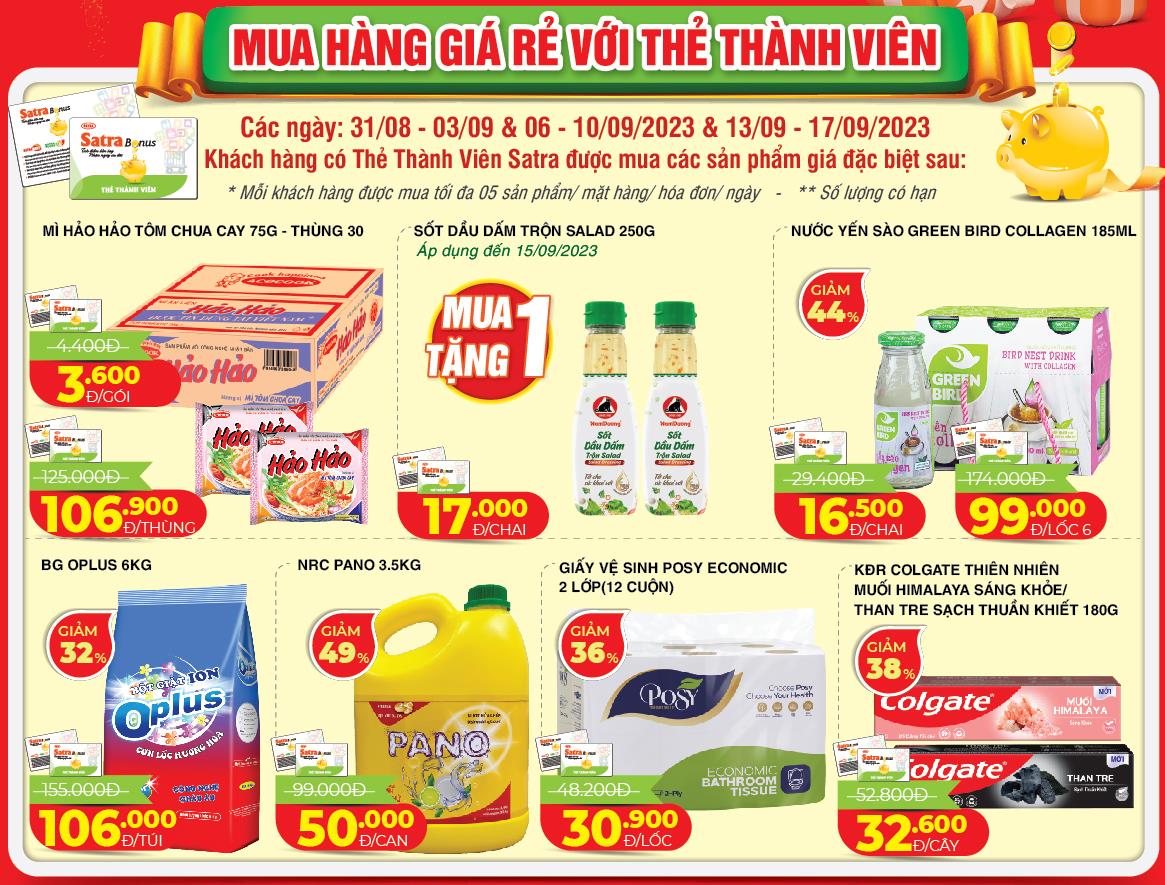 Chương trình khuyến mại “Lễ lớn rộn ràng – khuyến mại ngập tràn” tại hệ thống bán lẻ SATRA - Ảnh 1.