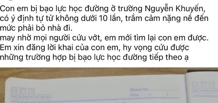Vụ phụ huynh tố con bị "bạo lực học đường": Đâu là sự thật?