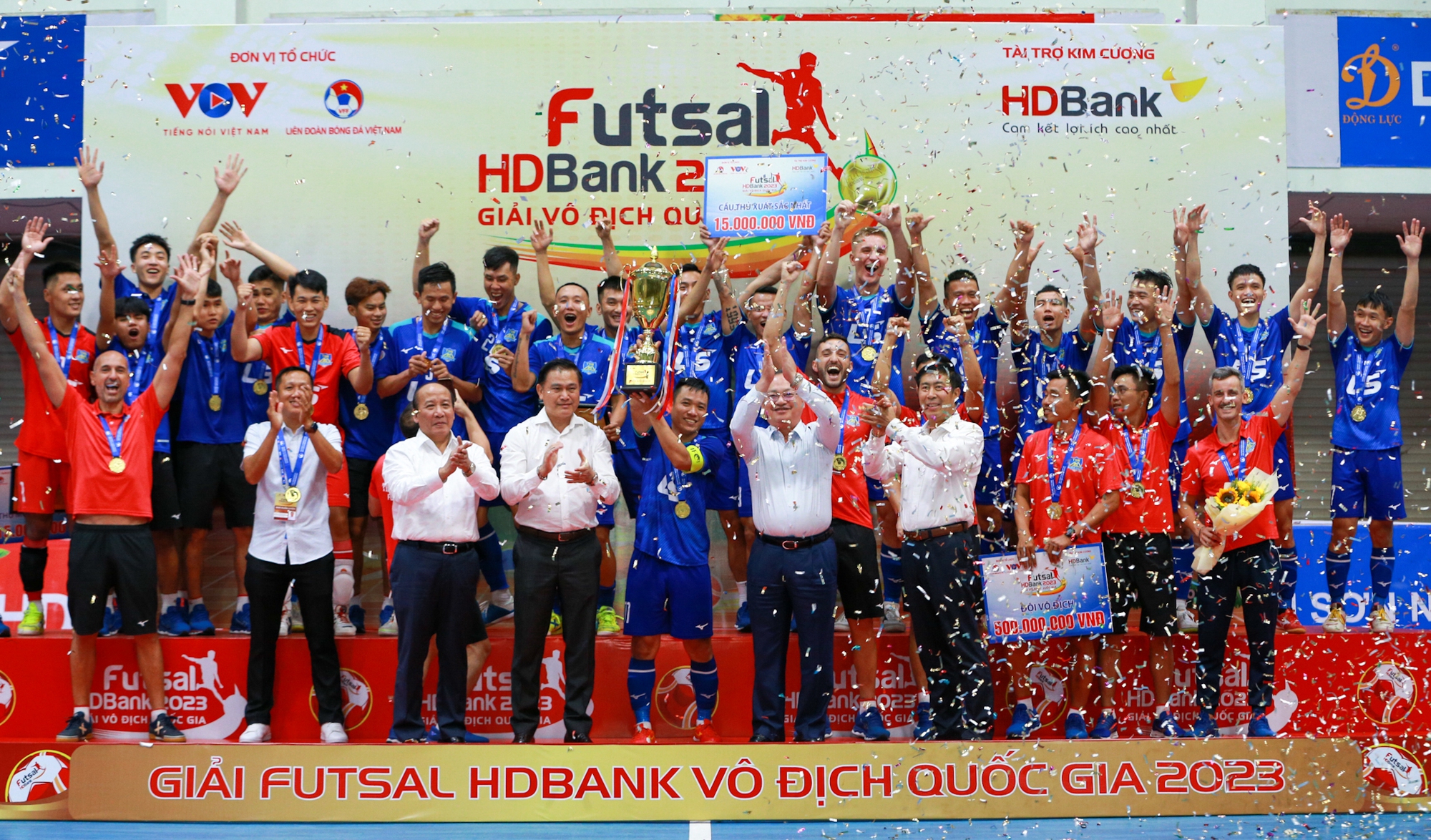 Th&aacute;i Sơn Nam TP HCM v&ocirc; địch giải Futsal VĐQG HDBank 2023 - Ảnh 2.