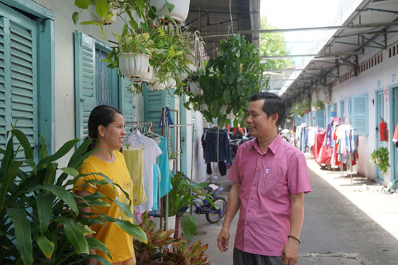 Tiếp sức công nhân ở trọ