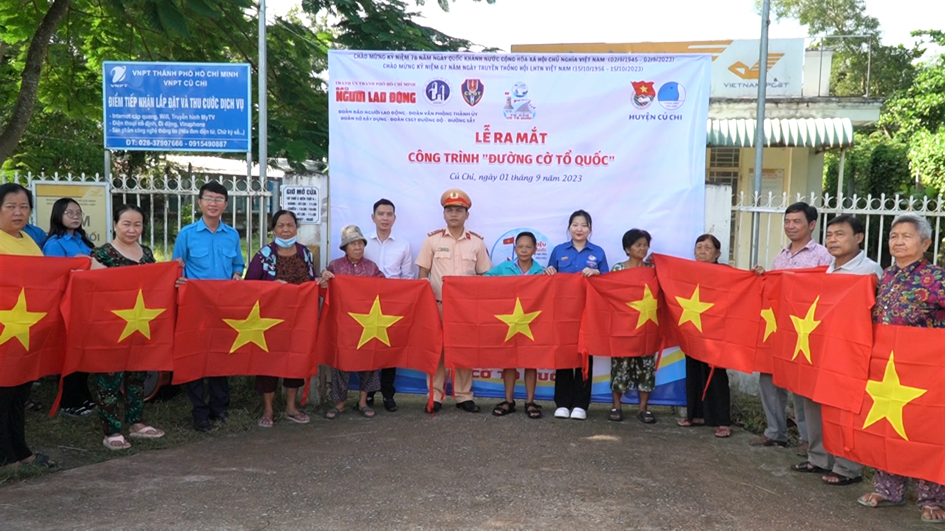 Khánh thành Đường cờ Tổ quốc tại huyện Củ Chi