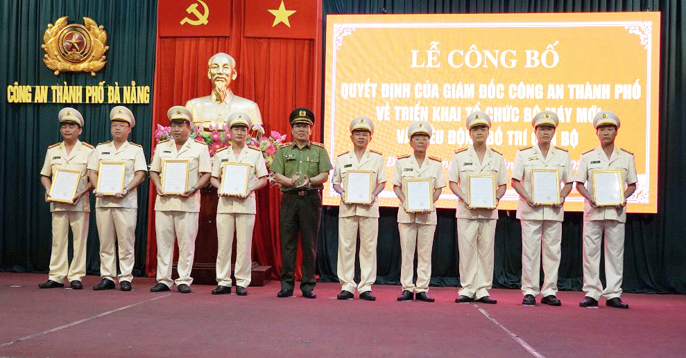 Công an Đà Nẵng điều động, bổ nhiệm hàng loạt vị trí lãnh đạo