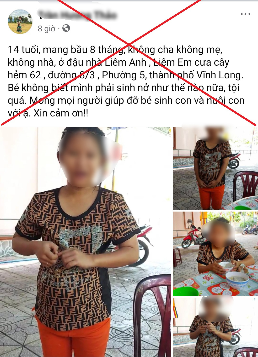 Xử l&yacute; người đăng tin b&eacute; g&aacute;i ở Vĩnh Long mang thai 8 th&aacute;ng - Ảnh 1.