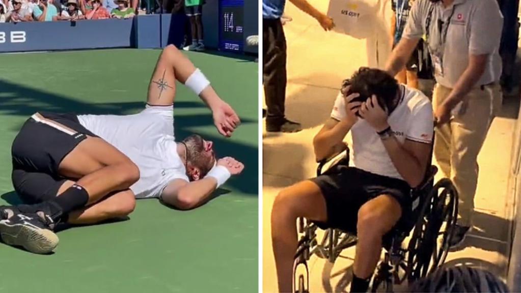 Alcaraz thẳng tiến vòng 3, cựu tốp 6 rời US Open bằng xe lăn