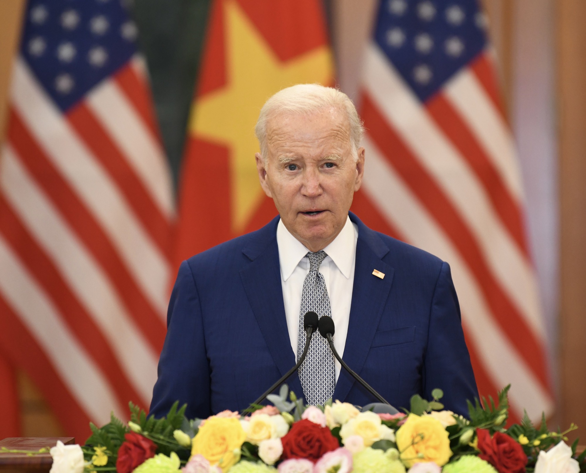 Tổng B&iacute; thư Nguyễn Ph&uacute; Trọng v&agrave; Tổng thống Joe Biden n&oacute;i về việc n&acirc;ng tầm quan hệ Việt-Mỹ - Ảnh 5.