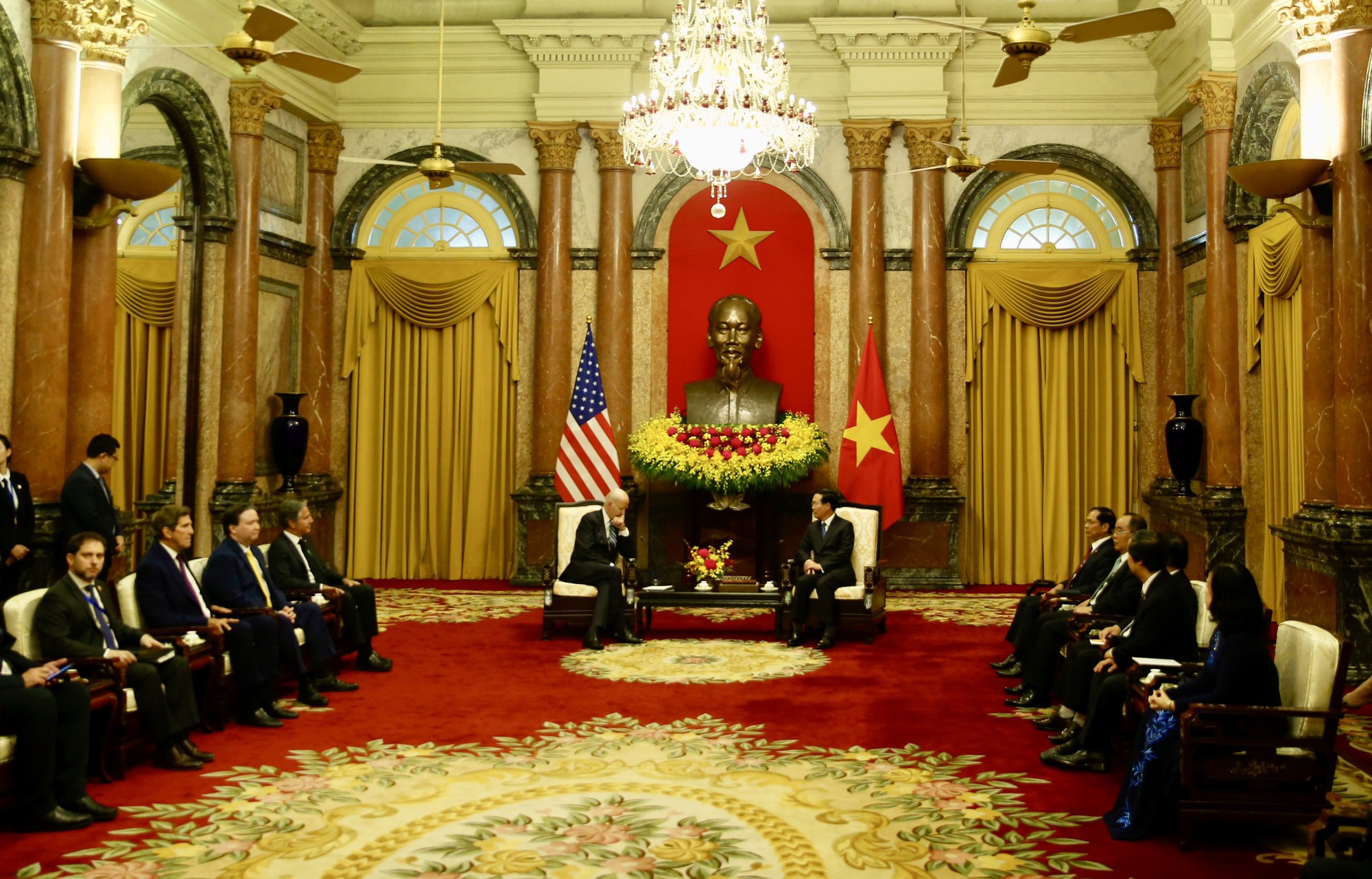 Chủ tịch nước V&otilde; Văn Thưởng hội kiến Tổng thống Mỹ Joe Biden - Ảnh 3.