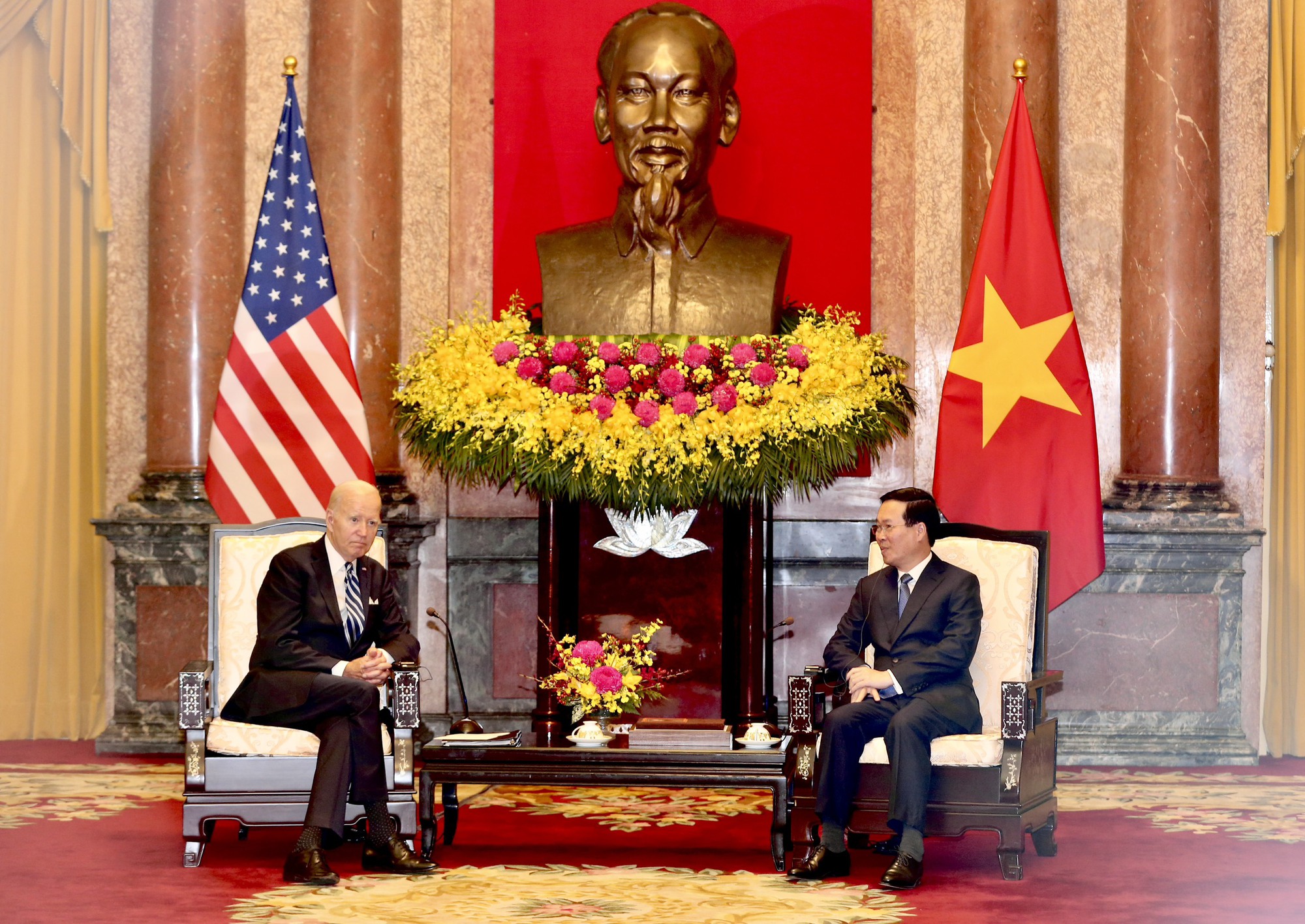 Chủ tịch nước V&otilde; Văn Thưởng hội kiến Tổng thống Mỹ Joe Biden - Ảnh 4.