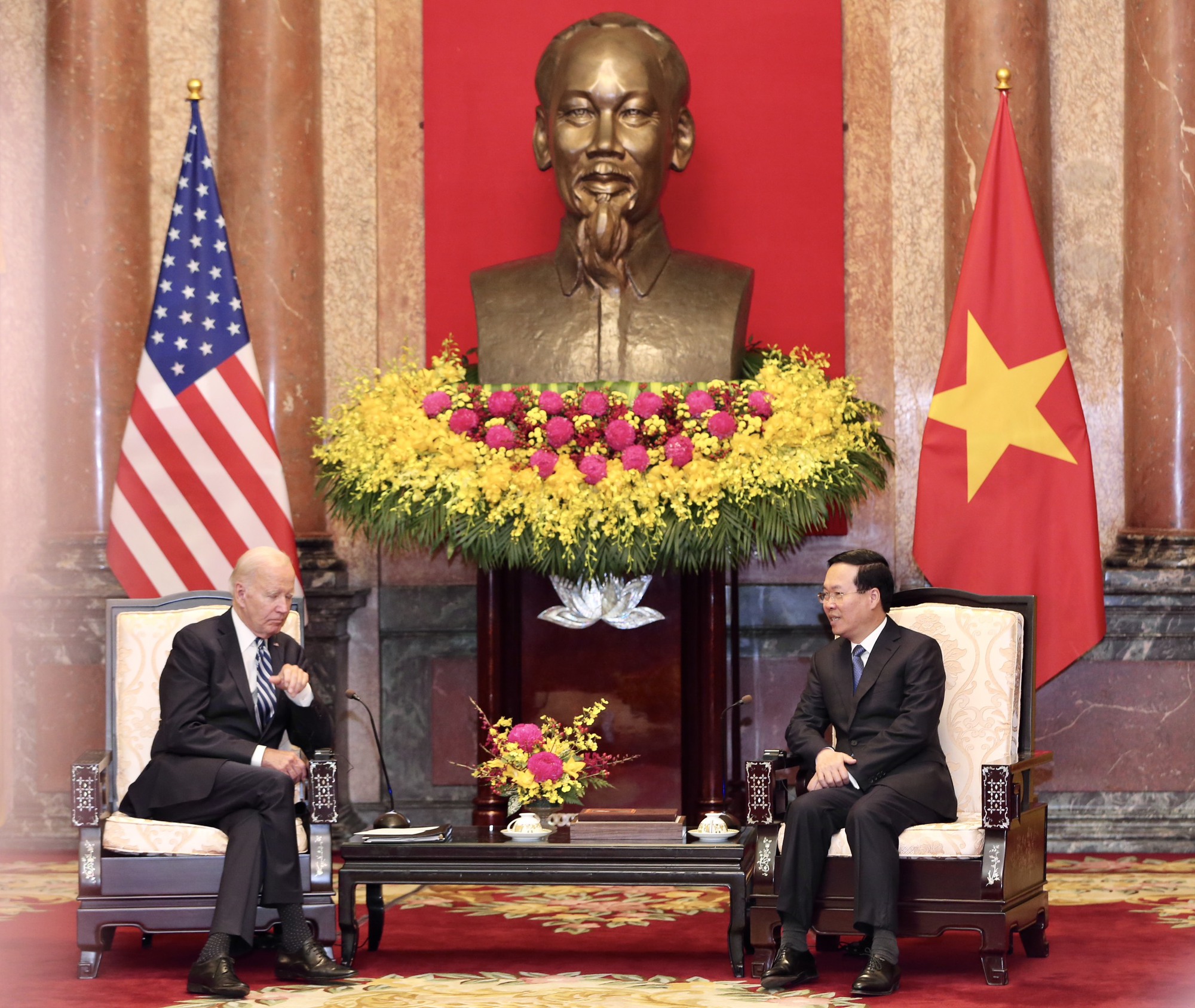 Chủ tịch nước V&otilde; Văn Thưởng hội kiến Tổng thống Mỹ Joe Biden - Ảnh 7.