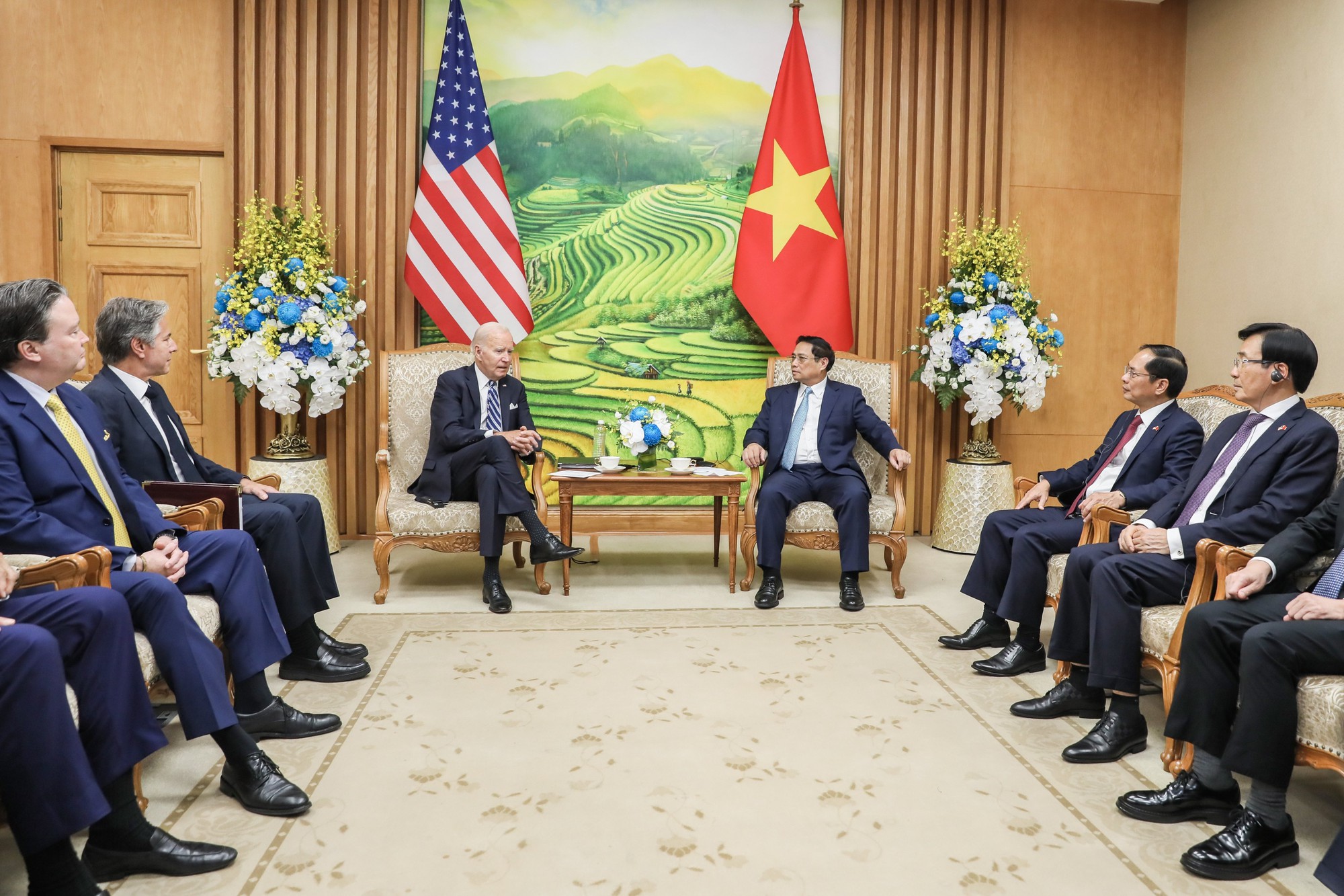Thủ tướng Phạm Minh Ch&iacute;nh hội kiến Tổng thống Mỹ Joe Biden - Ảnh 4.