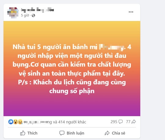 L&agrave;m r&otilde; th&ocirc;ng tin cả nh&agrave; nhập viện sau khi ăn b&aacute;nh m&igrave; tại 1 tiệm nổi tiếng ở Hội An - Ảnh 1.