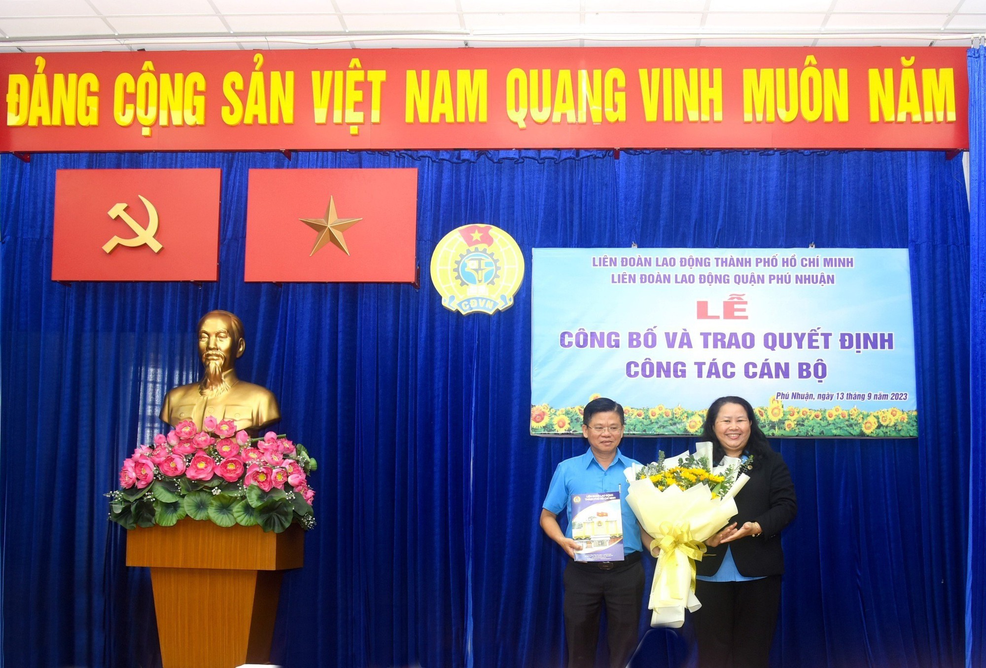 Ông Đinh Gia Huỳnh được bầu làm Chủ tịch LĐLĐ quận Phú Nhuận, TP HCM