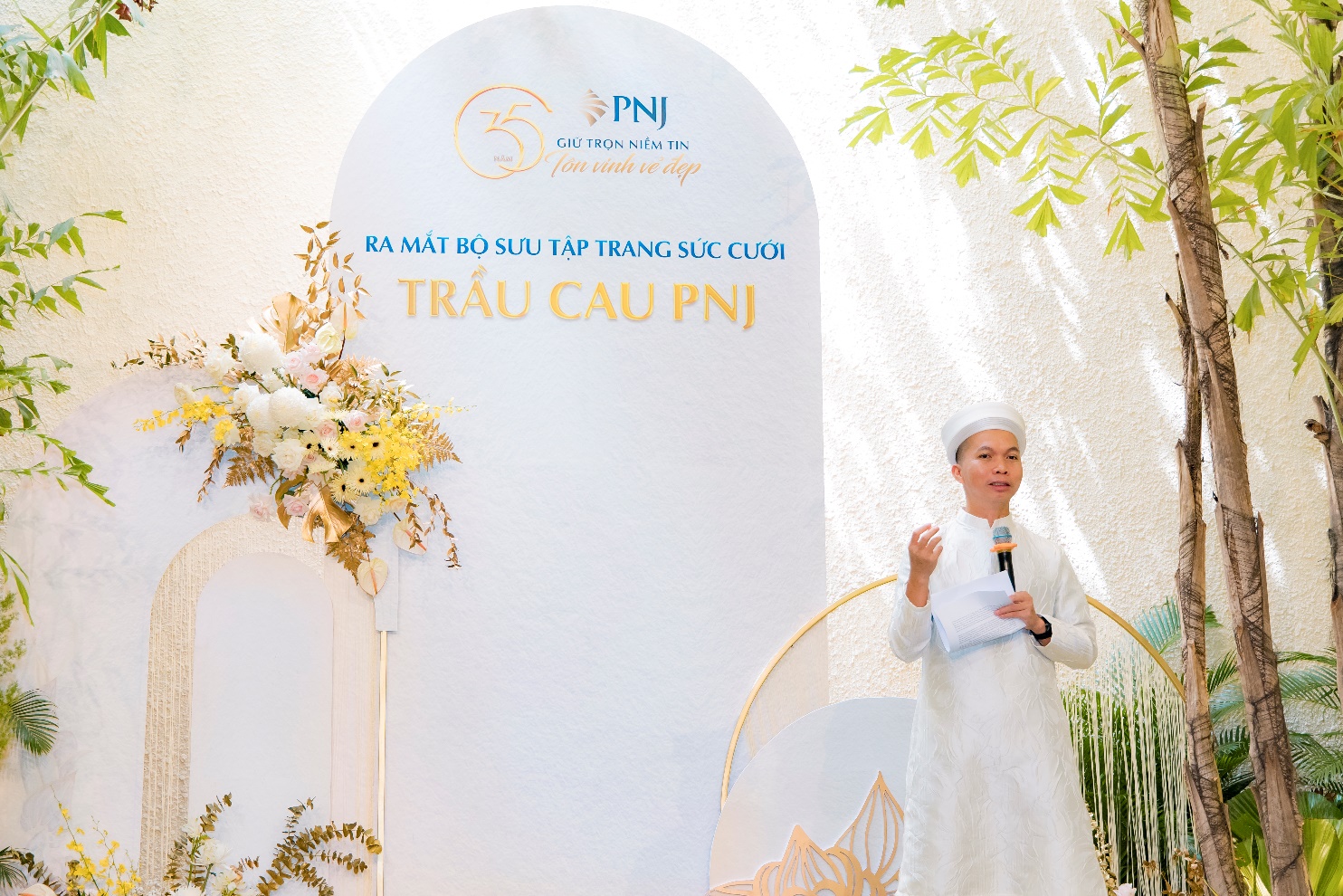 PNJ ra mắt Bộ sưu tập Trang sức cưới Trầu Cau - Ảnh 3.