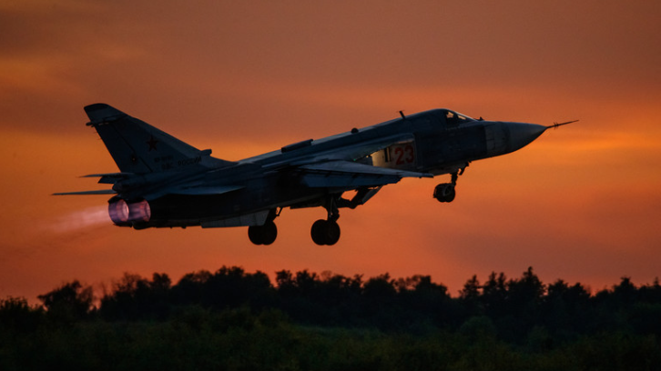 Chiến đấu cơ SU-24 của Nga rơi khi huấn luyện