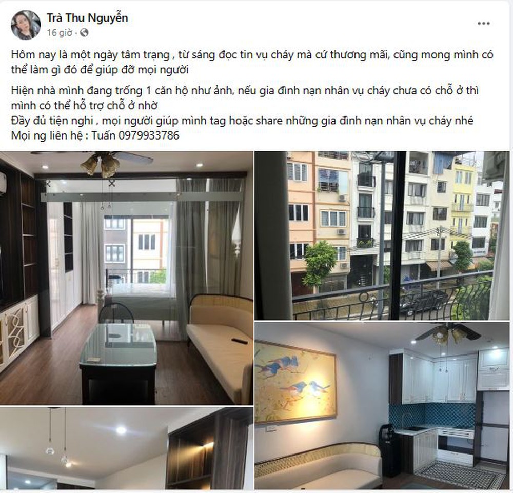 Ấm áp tình người trong vụ cháy chung cư mini ở Hà Nội - Ảnh 8.