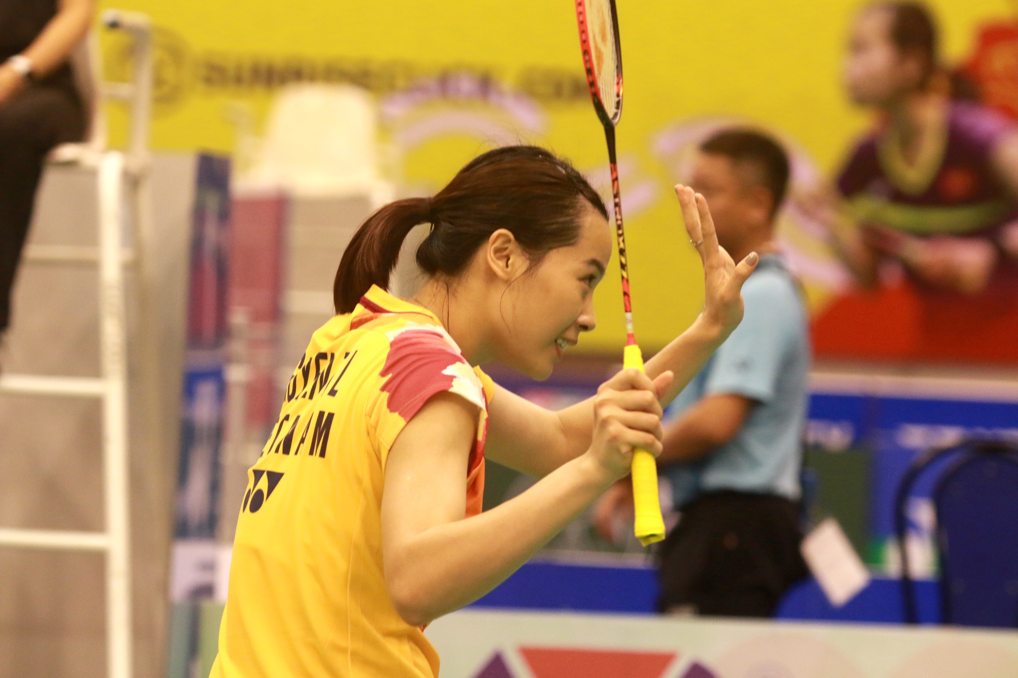 Hạ đối thủ Nhật Bản, Nguyễn Th&ugrave;y Linh v&agrave;o chung kết Vietnam Open 2023 - Ảnh 7.