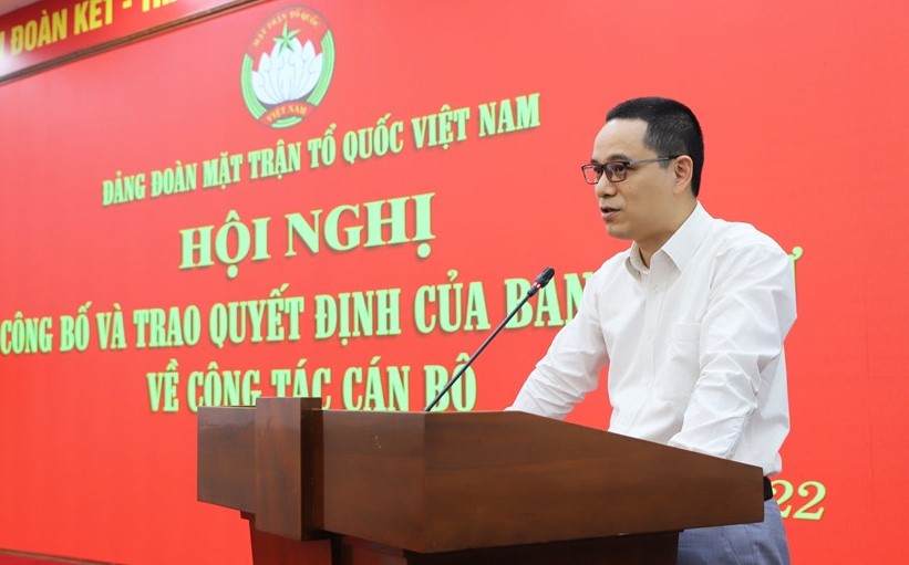 Trợ l&yacute; Chủ tịch Ủy ban Trung ương MTTQ Việt Nam l&agrave;m Ph&oacute; Chủ tịch Viện H&agrave;n l&acirc;m KHXH - Ảnh 1.