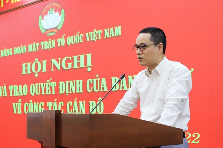 Trợ lý Chủ tịch Ủy ban Trung ương MTTQ Việt Nam làm Phó Chủ tịch Viện Hàn lâm KHXH