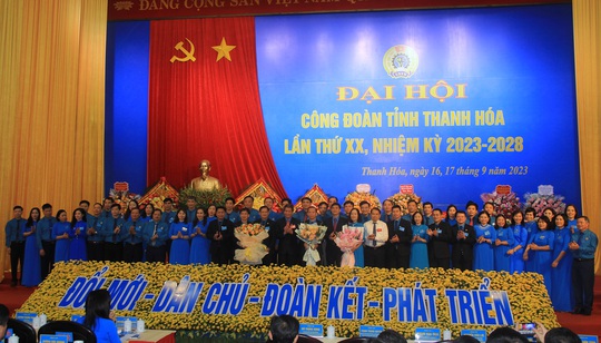 Ông Võ Mạnh Sơn tái đắc cử Chủ tịch LĐLĐ tỉnh Thanh Hóa