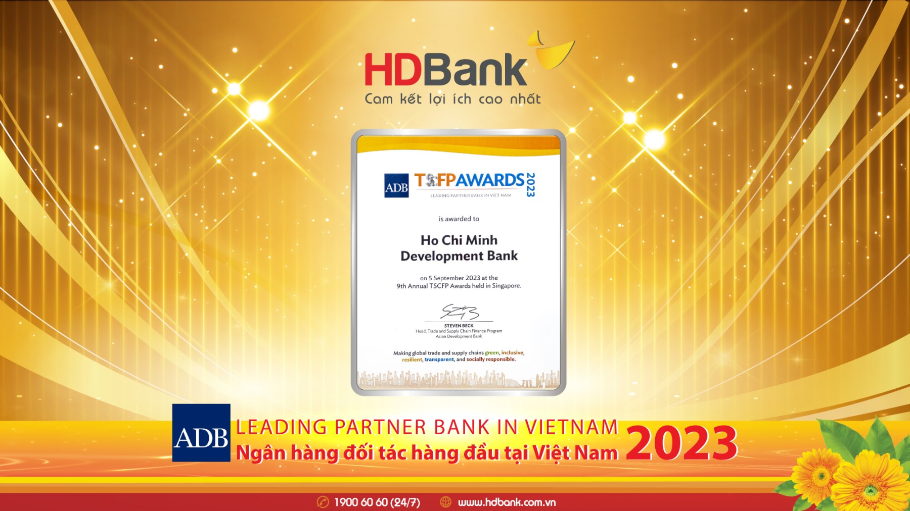 ADB vinh danh HDBank l&agrave; Ng&acirc;n h&agrave;ng đối t&aacute;c h&agrave;ng đầu tại Việt Nam - Ảnh 2.