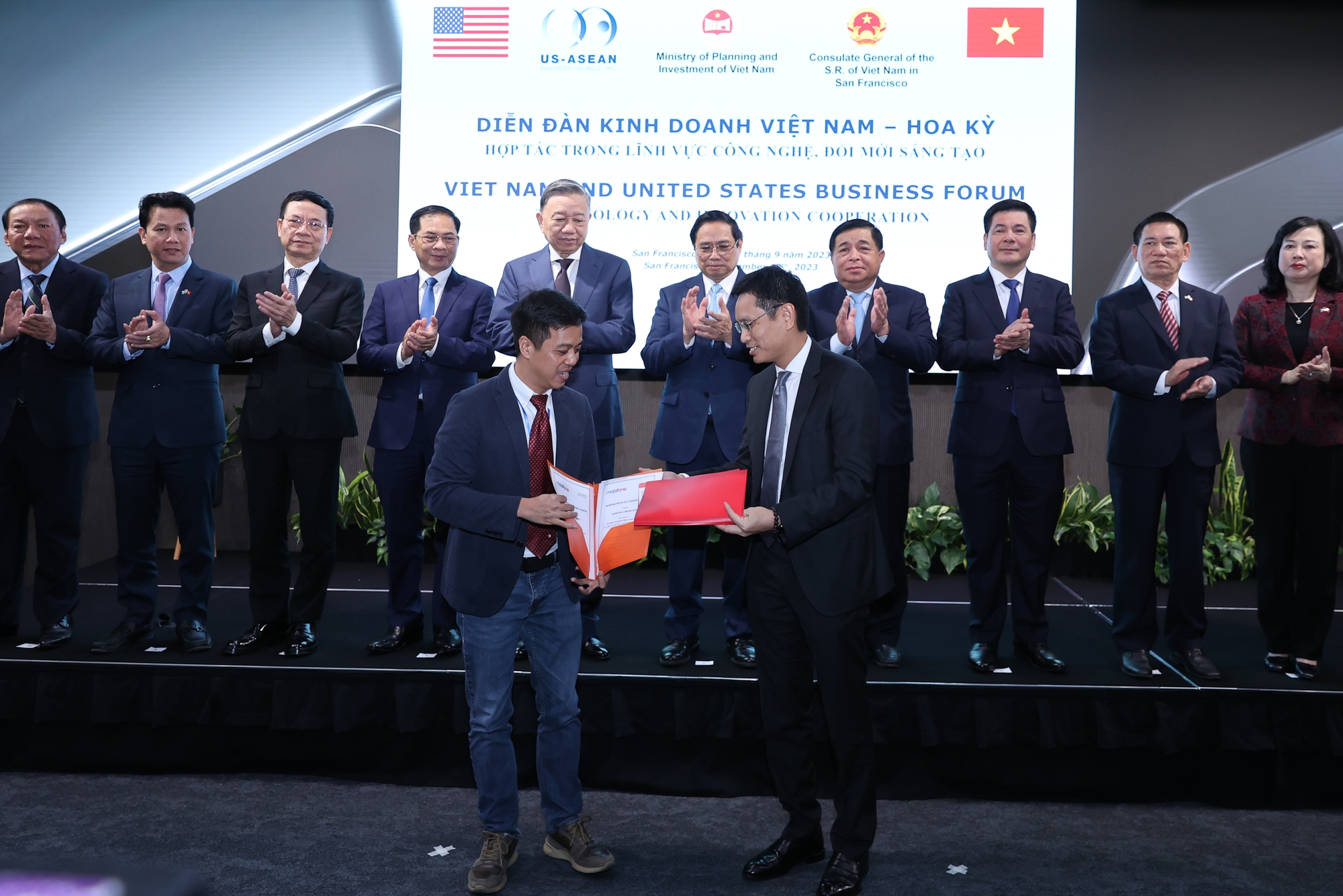 Thủ tướng chứng kiến doanh nghiệp Việt - Mỹ trao thỏa thuận hợp t&aacute;c c&ocirc;ng nghệ, đổi mới s&aacute;ng tạo - Ảnh 7.