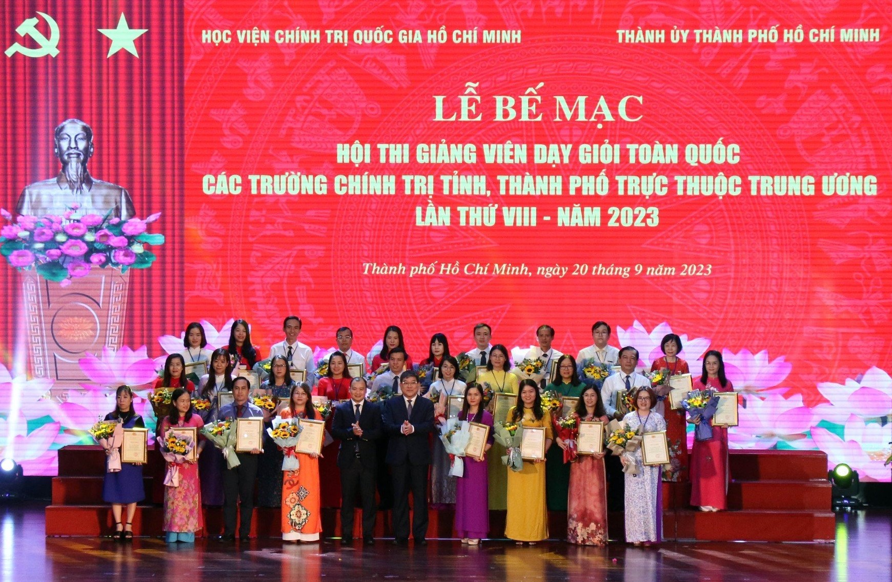 Bế mạc hội thi giảng vi&ecirc;n dạy giỏi to&agrave;n quốc c&aacute;c trường ch&iacute;nh trị - Ảnh 2.