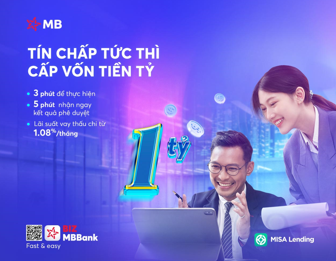 MB ra mắt sản phẩm vay vốn tín chấp đồng hành cùng doanh nghiệp - Ảnh 1.