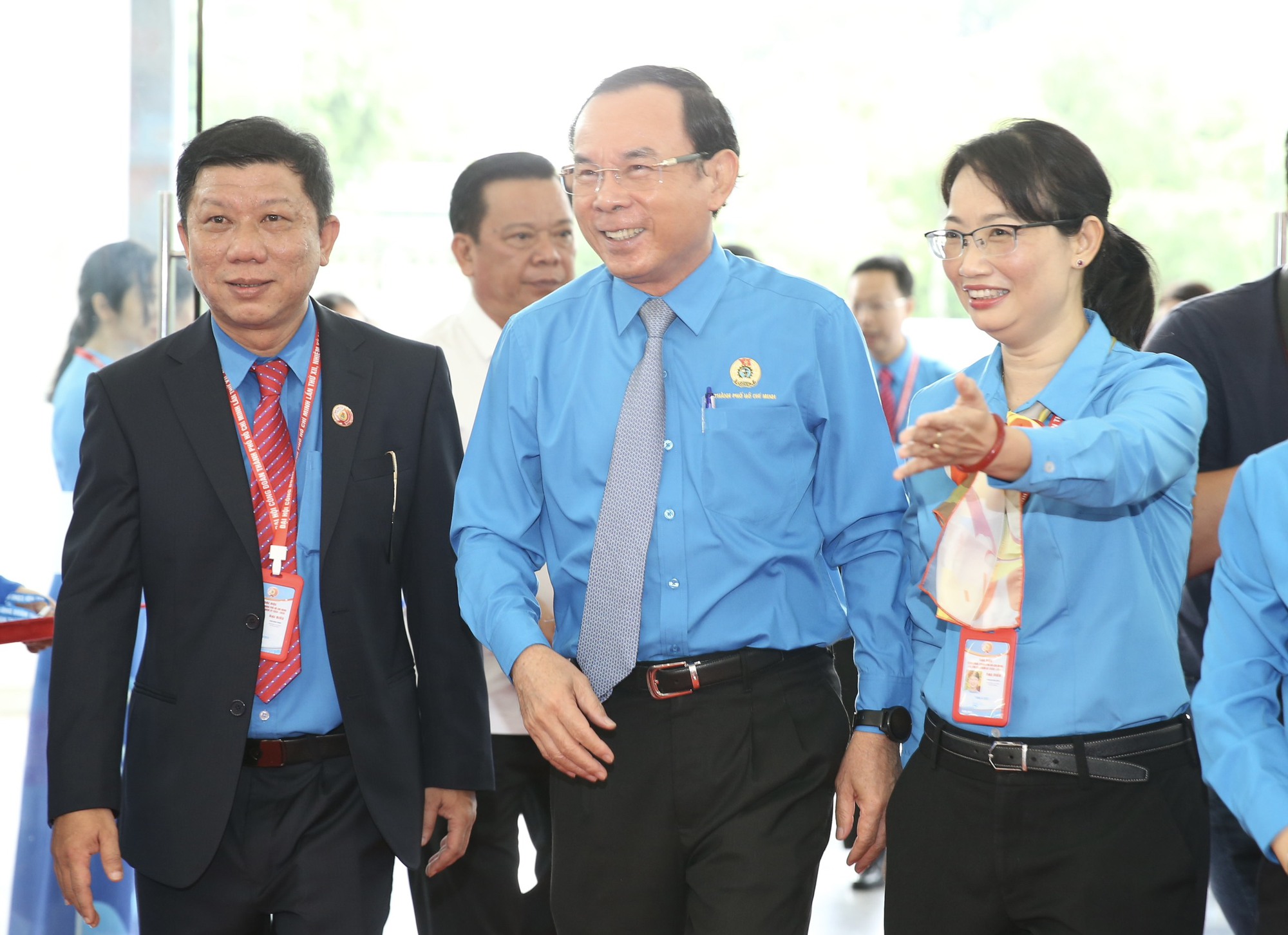 L&atilde;nh đạo Th&agrave;nh ủy TP HCM v&agrave; Tổng LĐLĐ Việt Nam đến dự phi&ecirc;n bế mạc Đại hội XII C&ocirc;ng đo&agrave;n TP HCM - Ảnh 2.