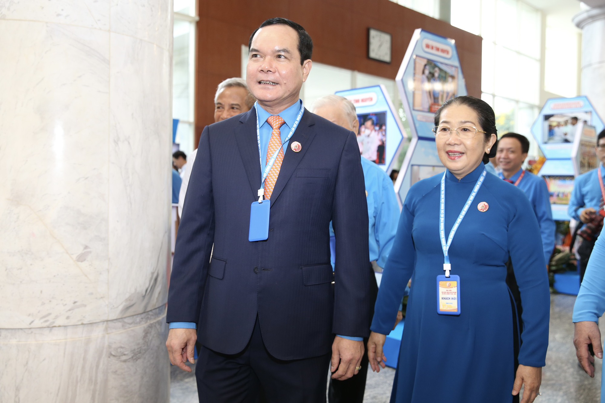 L&atilde;nh đạo Th&agrave;nh ủy TP HCM v&agrave; Tổng LĐLĐ Việt Nam đến dự phi&ecirc;n bế mạc Đại hội XII C&ocirc;ng đo&agrave;n TP HCM - Ảnh 3.