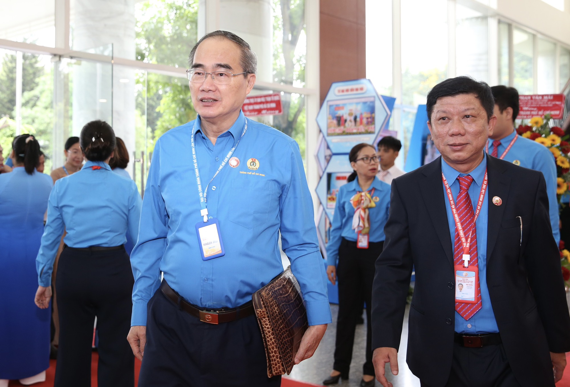 L&atilde;nh đạo Th&agrave;nh ủy TP HCM v&agrave; Tổng LĐLĐ Việt Nam đến dự phi&ecirc;n bế mạc Đại hội XII C&ocirc;ng đo&agrave;n TP HCM - Ảnh 5.