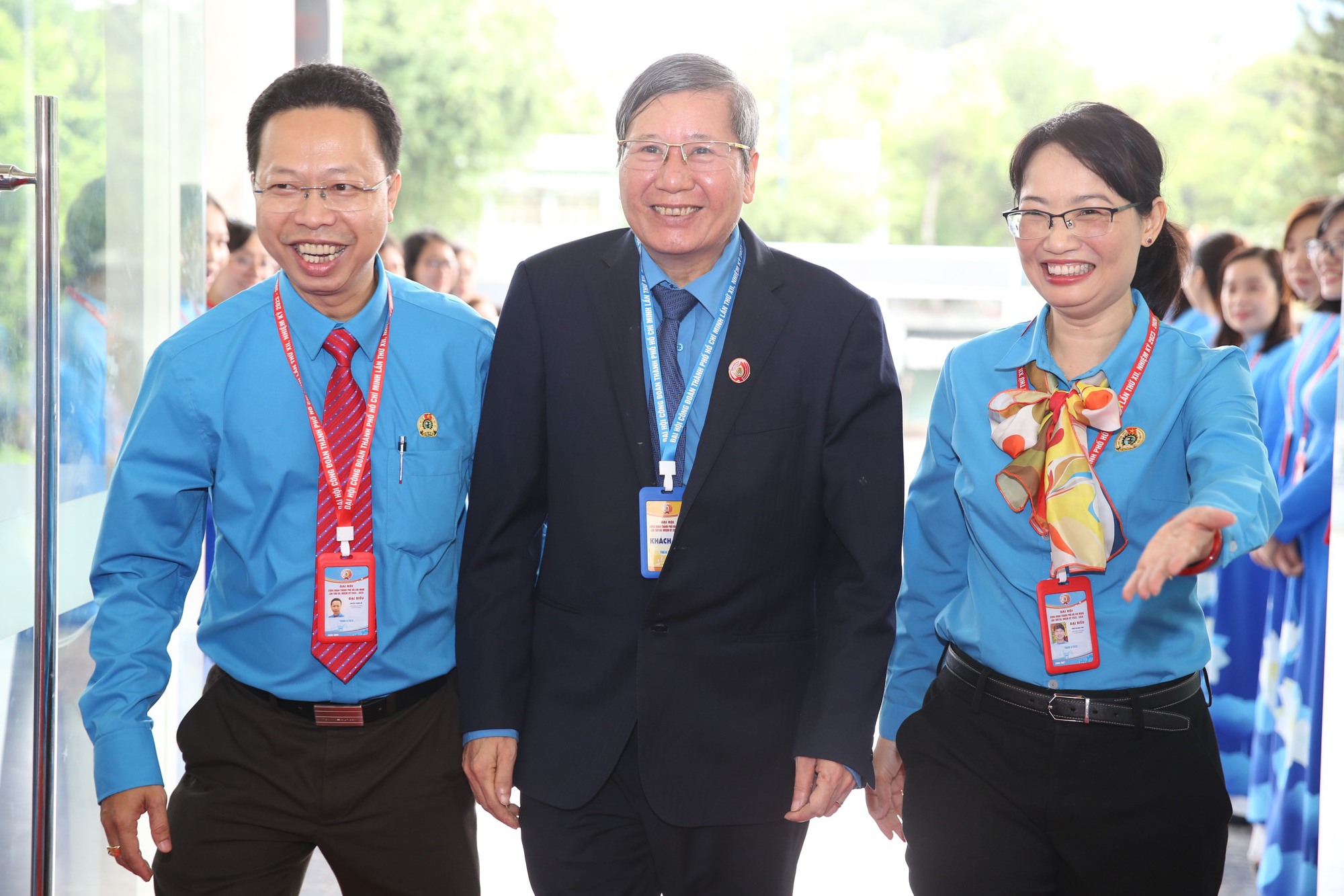 L&atilde;nh đạo Th&agrave;nh ủy TP HCM v&agrave; Tổng LĐLĐ Việt Nam đến dự phi&ecirc;n bế mạc Đại hội XII C&ocirc;ng đo&agrave;n TP HCM - Ảnh 7.
