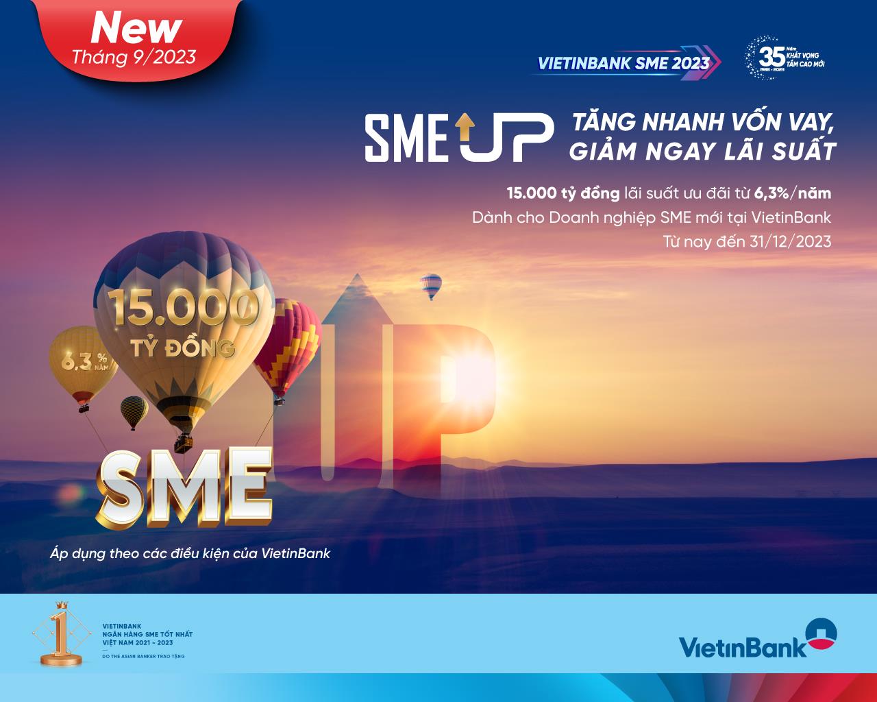 VietinBank tiếp tục giảm lãi suất cho SME vay chỉ từ 6,3%