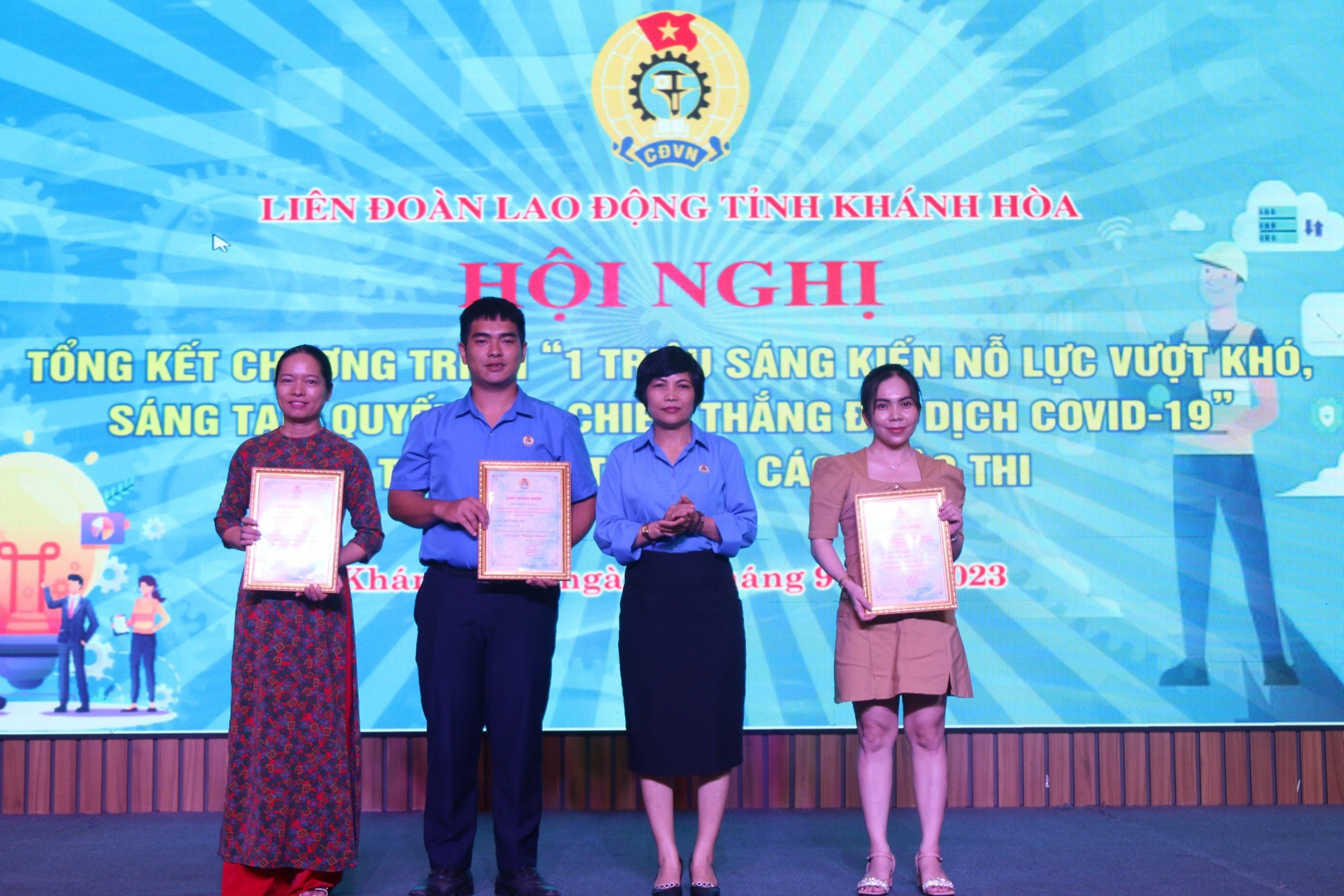 Đại hội XI C&ocirc;ng đo&agrave;n Kh&aacute;nh H&ograve;a hướng đến bảo vệ lợi &iacute;ch người lao động - Ảnh 3.