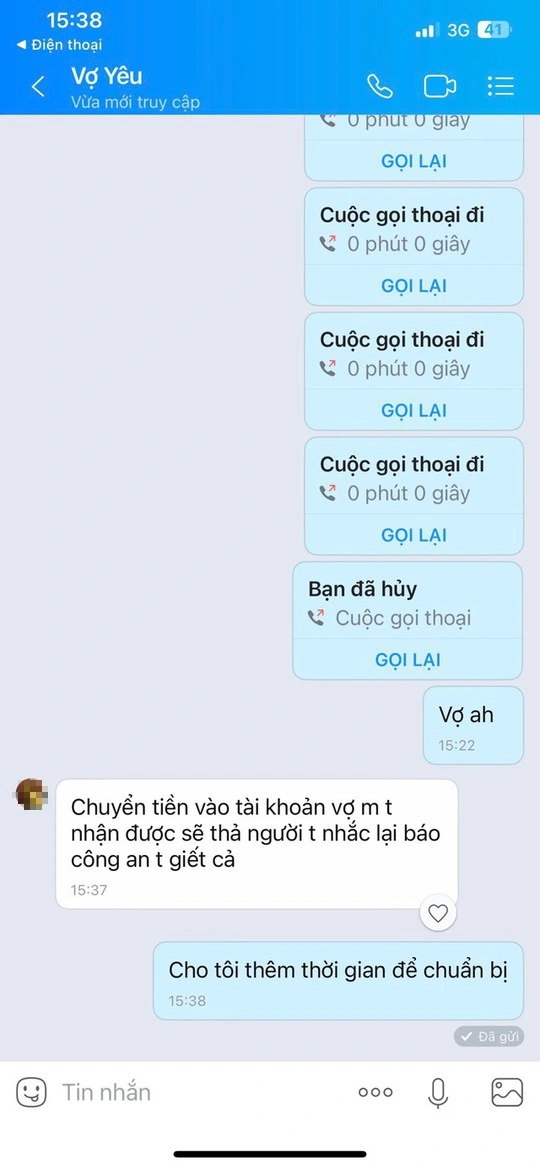 Vợ y&ecirc;u nhắn tin cho chồng chuẩn bị 10 tỉ đồng chuộc vợ con, nếu b&aacute;o c&ocirc;ng an sẽ giết cả hai - Ảnh 4.