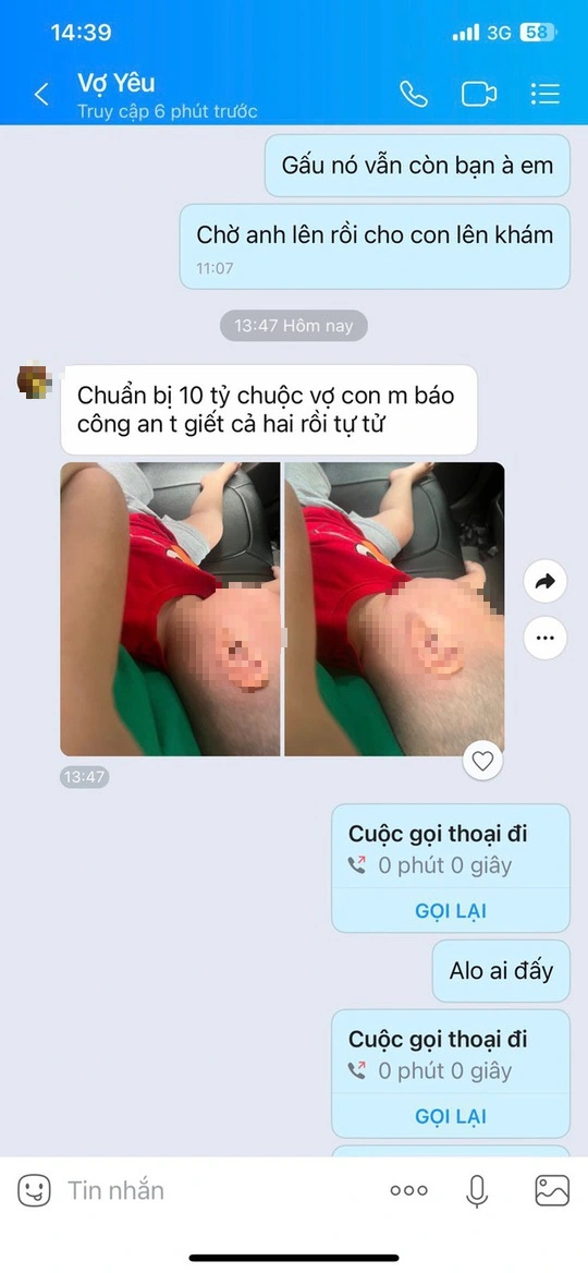Vợ y&ecirc;u nhắn tin cho chồng chuẩn bị 10 tỉ đồng chuộc vợ con, nếu b&aacute;o c&ocirc;ng an sẽ giết cả hai - Ảnh 3.