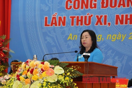 Ông Lâm Thành Sĩ được bầu giữ chức Chủ tịch LĐLĐ tỉnh An Giang - Ảnh 4.