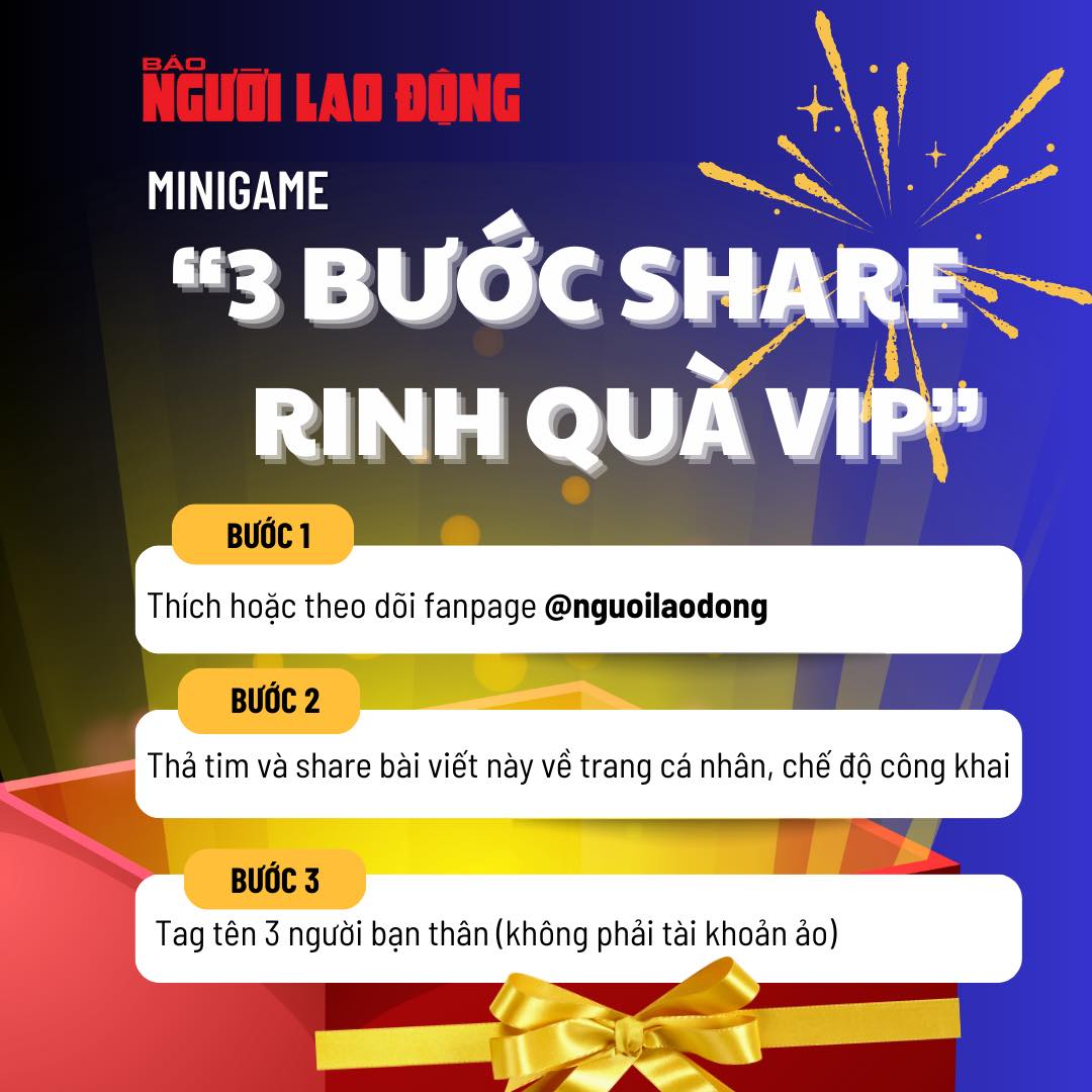 Minigame “3 bước share - rinh quà VIP” hút hơn 1.800 lượt chơi sau 24 giờ