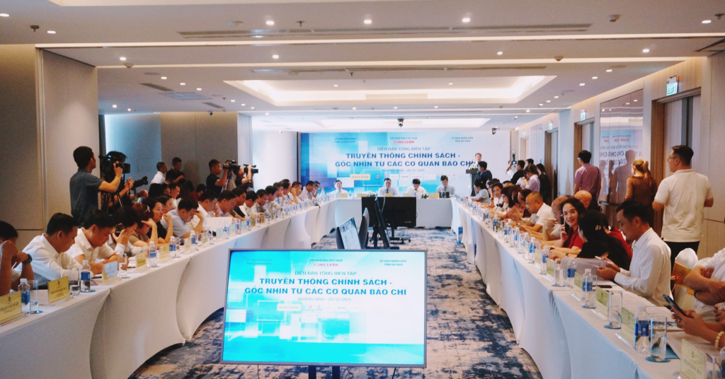 Diễn đ&agrave;n Tổng bi&ecirc;n tập 2023: Cần sự v&agrave;o cuộc nhanh hơn trong truyền th&ocirc;ng ch&iacute;nh s&aacute;ch - Ảnh 1.