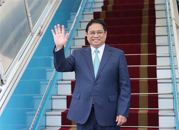 Thủ tướng Phạm Minh Chính tới Jakarta, bắt đầu chuyến công tác dự Hội nghị Cấp cao ASEAN - Ảnh 4.