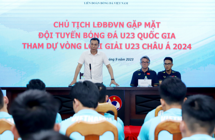 Chủ tịch VFF muốn U23 Việt Nam lọt vào VCK U23 châu Á 2024
