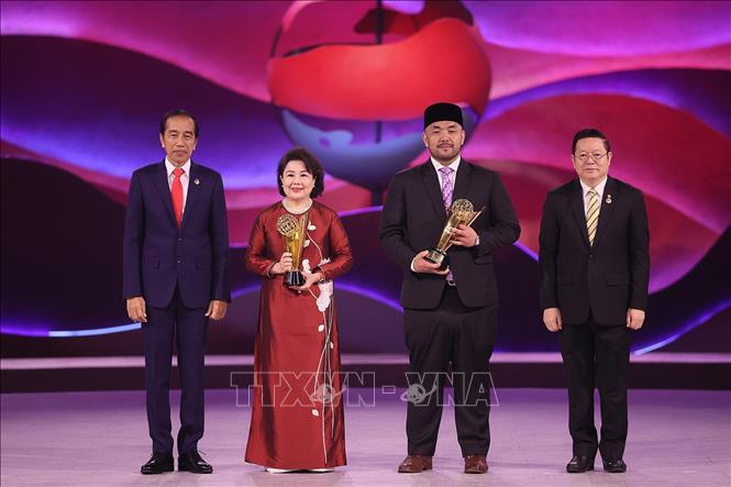 Tổng thống Indonesia trao Giải thưởng ASEAN 2023 cho doanh nh&acirc;n Nguyễn Thị Tuyết Minh - Ảnh 1.