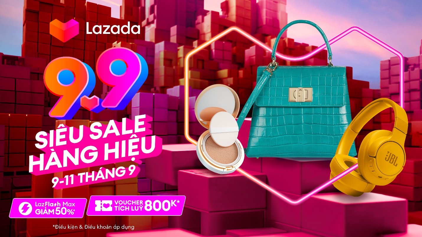 Lazada Việt Nam khởi động Lễ hội mua sắm “9.9 Siêu Sale hàng hiệu” - Ảnh 1.