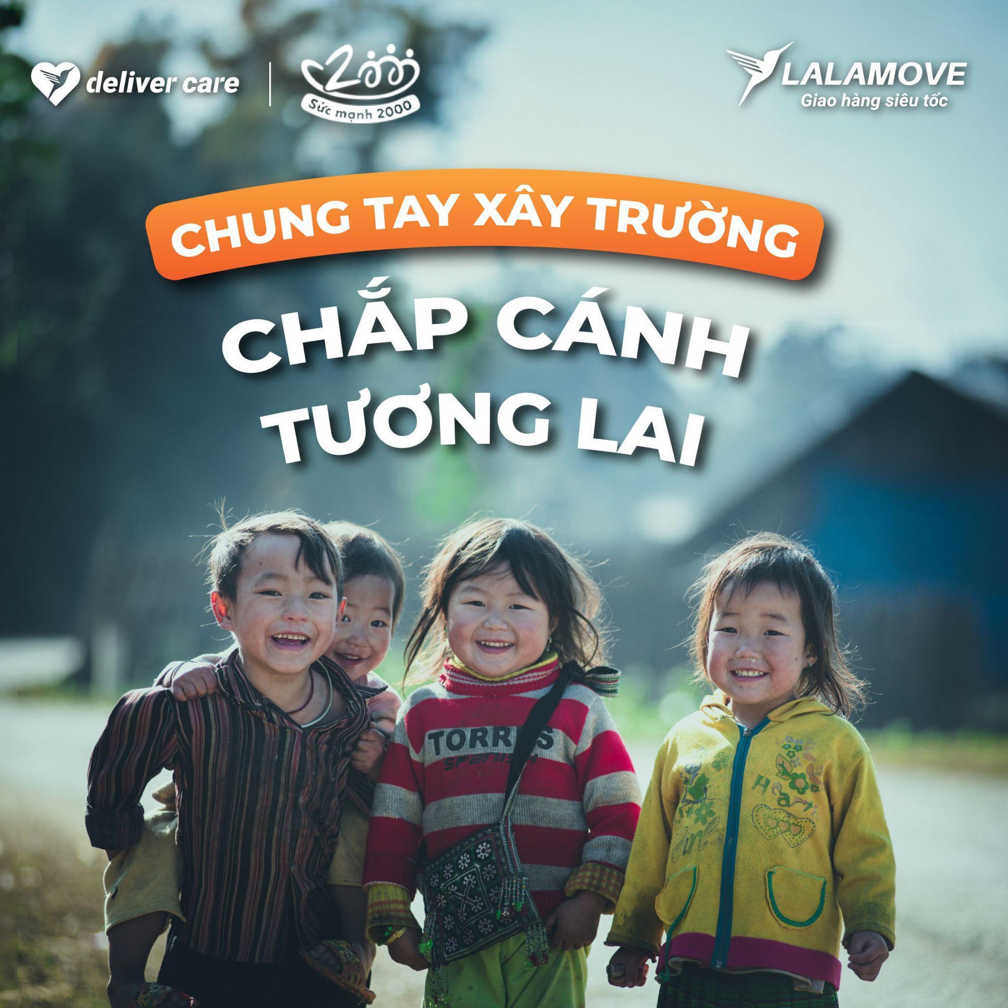 Chung tay cùng Dự án Sức mạnh 2000, Lalamove hỗ trợ xây dựng hệ thống điểm trường, nhà nội trú cho trẻ em vùng cao - Ảnh 1.