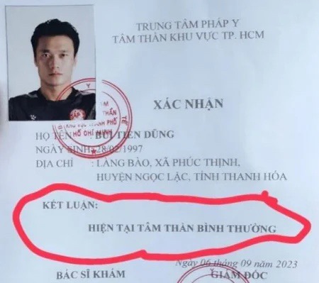 L&yacute; do thủ m&ocirc;n B&ugrave;i Tiến Dũng đi kh&aacute;m sức khỏe t&acirc;m thần - Ảnh 1.